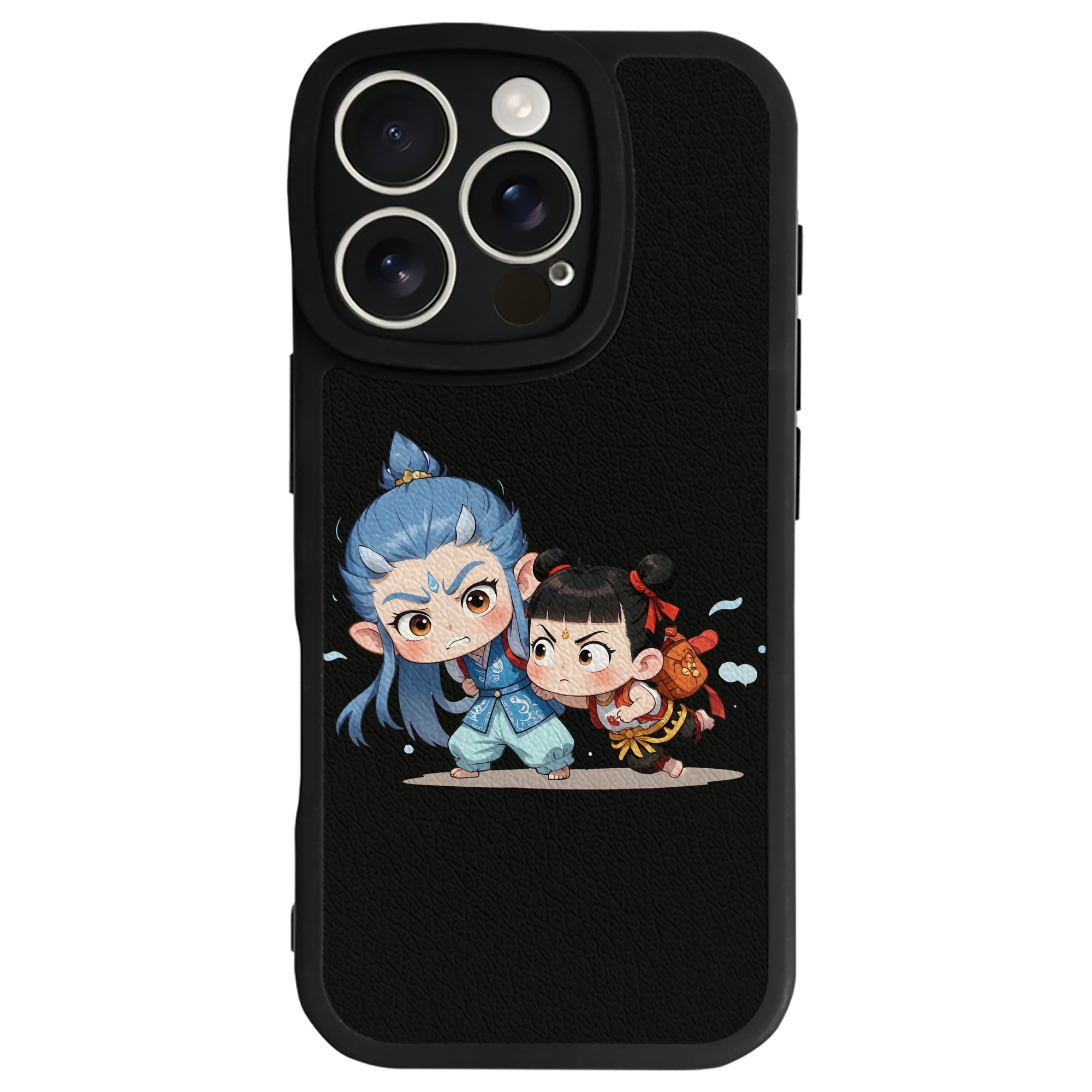 （画像用） Ne Zha 2 ナタ 魔童の大暴れ 【iPhone 16シリーズ対応】シリコンスマホケース（レザー調） 材質：シリコン